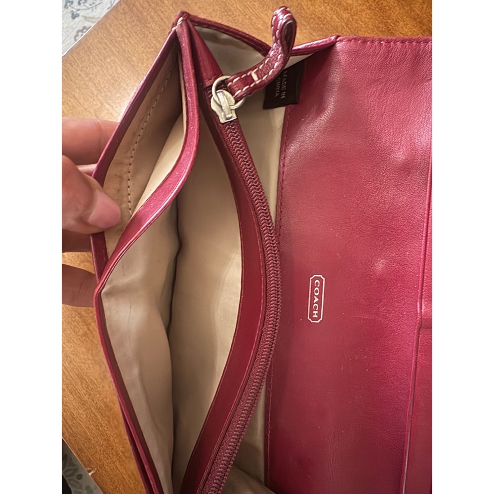 Coach Patchwork Signature Wallet Python Trim Burg… - image 4